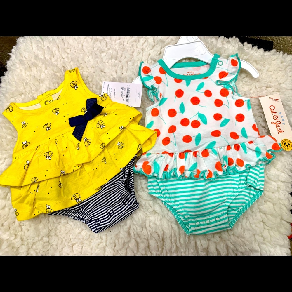 NB Baby girl outfits. NWT